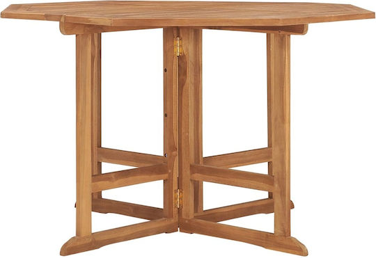 Foldable Table 110x110x75 Brown Foldable Table 110x110x75 Brown