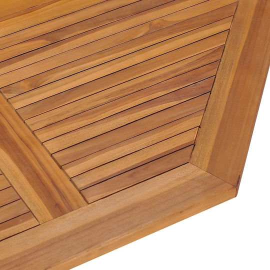 Outdoor Table from Teak Foldable Brown 110x110x75cm