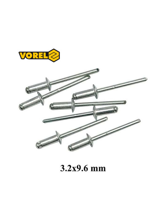 Vorel Aluminum Rivet 3.2/9.6mm 50pcs