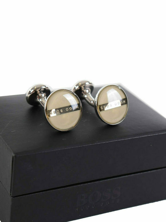 BOSS CUFFLINKS NORBERTO WHITE