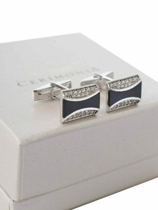 PAL ZILERI CUFFLINKS SILVER