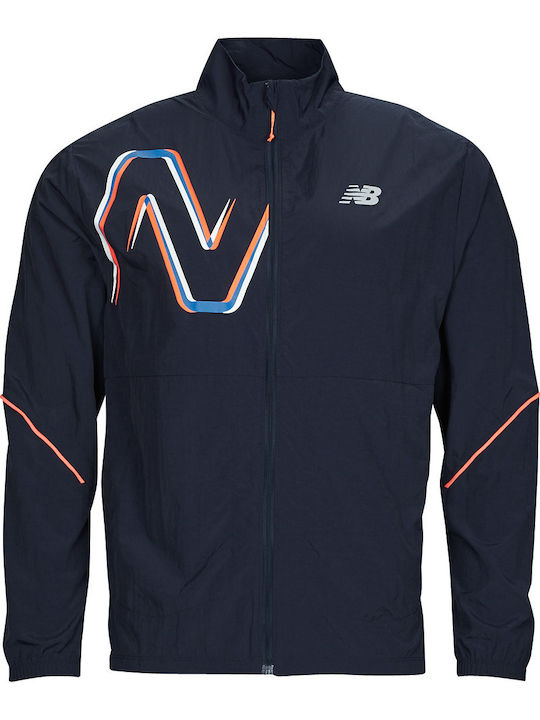 Jacket Waterproof and Windproof Navy Blue