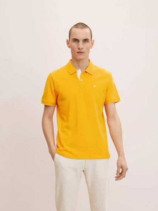 Basic Polo Μπλούζα Κοντομάνικη Warm Yellow