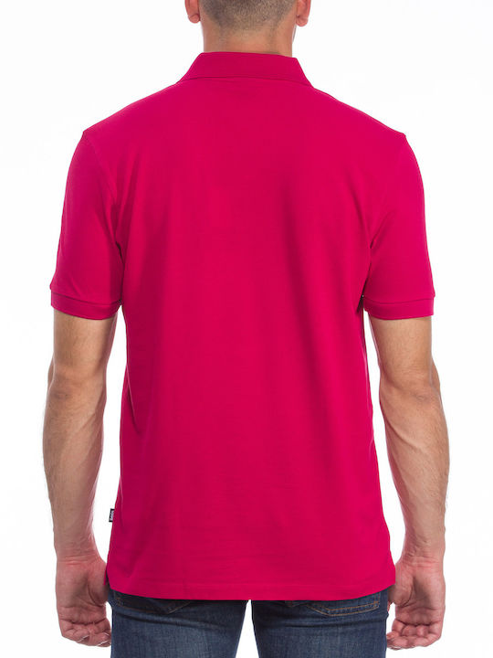 Hugo Boss Bluza Bărbătească cu Mânecă Scurtă Polo Fuchsia