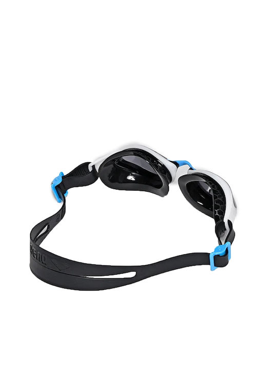 Arena Air Bold Swipe Swimming Goggles Adults with Anti-fog Lenses Black