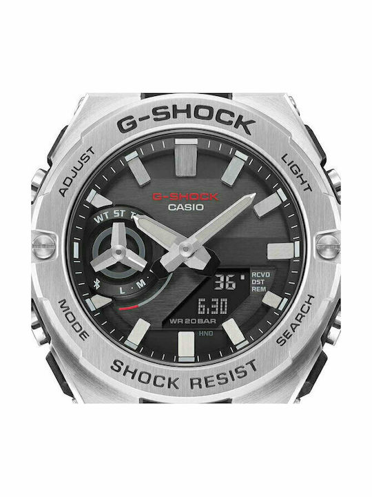 Casio G-Shock G-Steel Men's Watch 49mm Battery with Silver Metal Bracelet