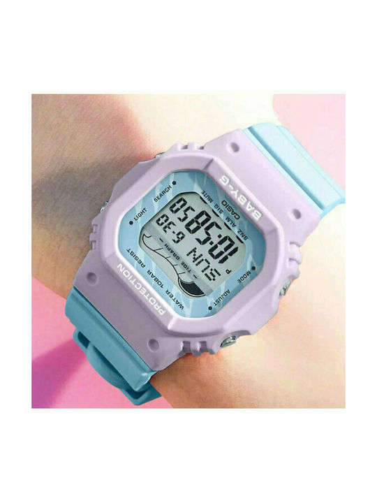 Casio Baby G Watch with Blue Rubber Strap