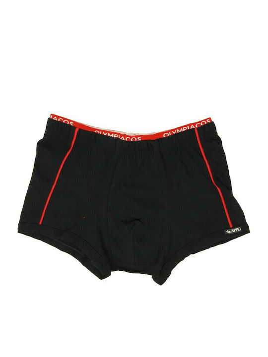 Apple Boxer Men's Boxer Black / Red with Patterns