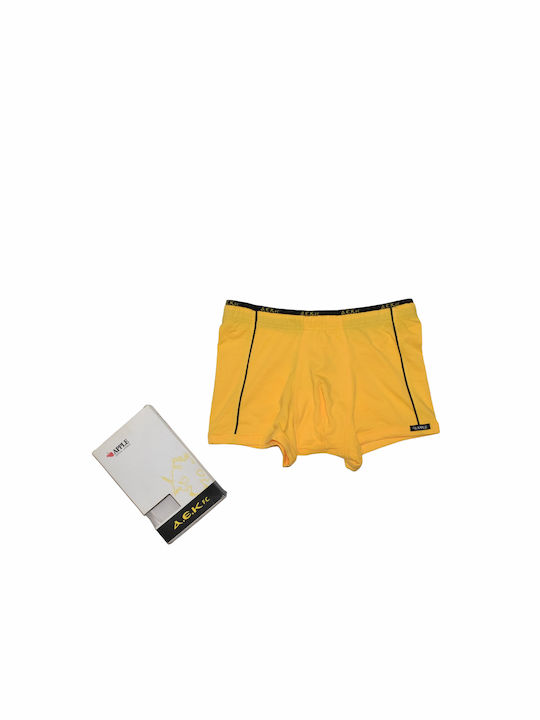 Apple Boxer Herren Boxershorts Yellow / Black mit Mustern 1Packung