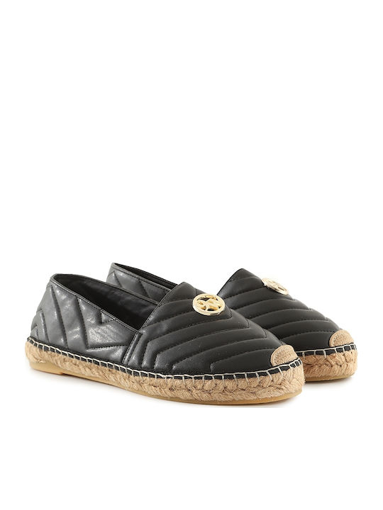 Eravena Women's Leather Espadrilles Black