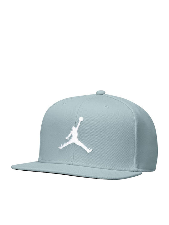 Pro Jumpman Jockey mit geradem Schirm Hellblau