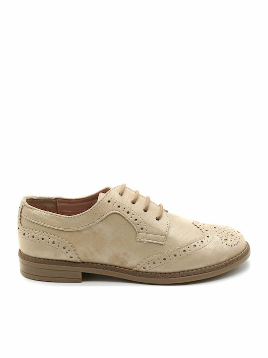 Γυναικεία Oxfords σε Χρυσό Χρώμα