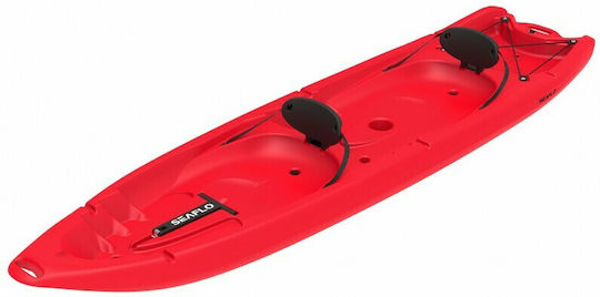 Seaflo Duorum 0201-40014 Plastic Kayak Sea 2 People Red με Κουπιά