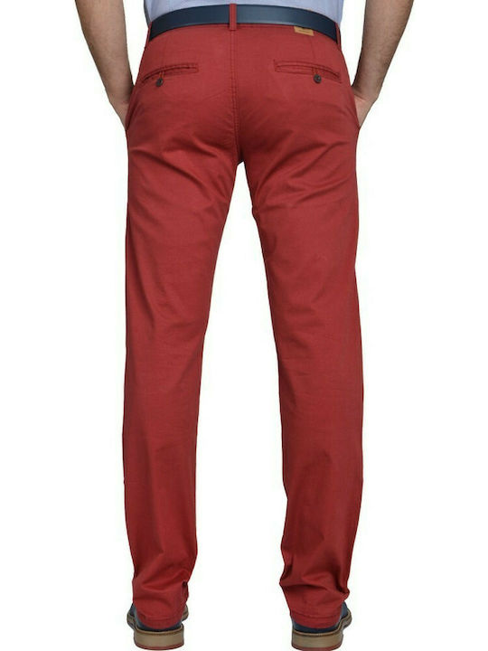 Beltipo Men's Trousers Chino Red