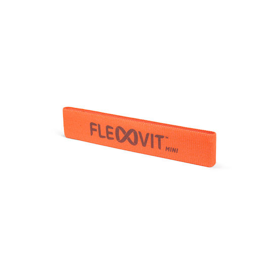 FlexVit Mini Mini Bandă de rezistență pentru exerciții Bucla Moale Portocaliu 0.3m