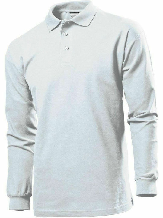 Stedman Men's Long Sleeve Promotional Blouse White ST3400-WHI