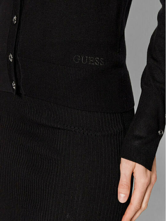 Zena Women's Cardigan with Buttons Black