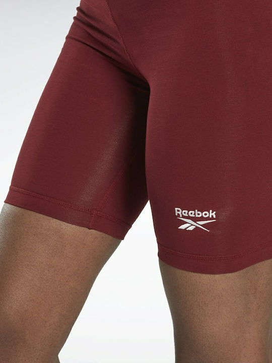Schulung Frauen Fahrrad Leggings Hochgeschnitten Burgundisch