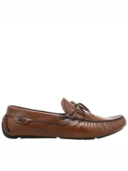 Boss Shoes Δερμάτινα Ανδρικά Boat Shoes σε Ταμπά Χρώμα