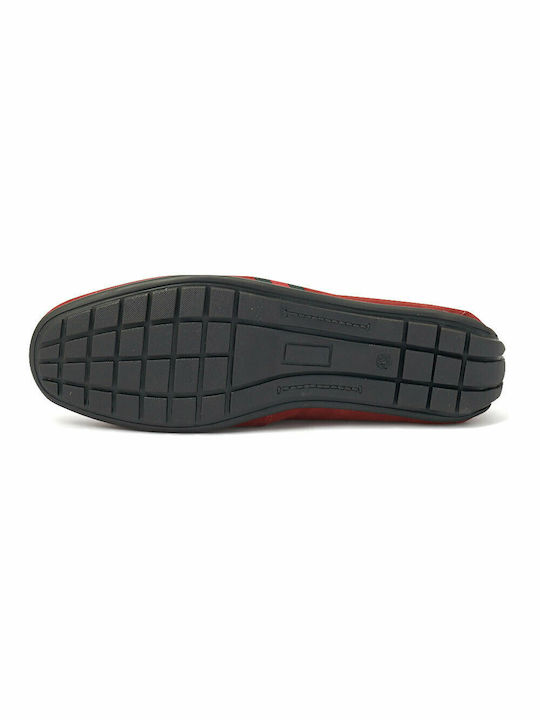 Men's Suede Moccasins Red GL2807-M08