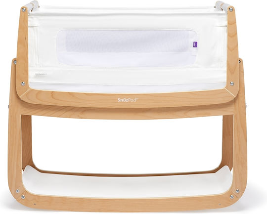 Snuz Wiege SnuzPod 4 mit Matratze und Seitlicher Öffnung Natural