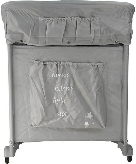 Bebe Stars Comfort Stars Παρκοκρέβατο 2 Επιπέδων με Αλλαξιέρα & Στρώμα Λευκό 125x65cm