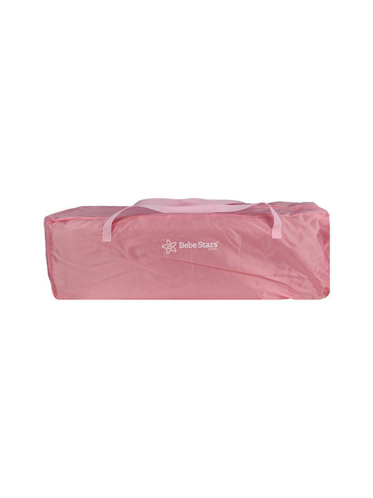 Bebe Stars Comfort Bunny Laufstall 2 Ebenen mit Wickeltisch & Matratze Rosa 125x65cm