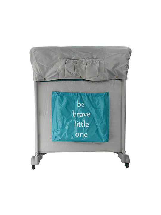 Bebe Stars Comfort Elephant Laufstall 2 Ebenen mit Wickeltisch & Matratze Gray 125x65cm