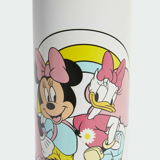 adidas Disney M&D Kids Water Bottle Set from Aluminium Minnie with Screw-on Cap Non Spill White 700ml