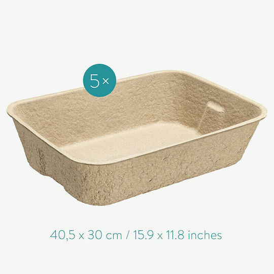 Navaris Katzenbecken Braun L40.5 x B30cm