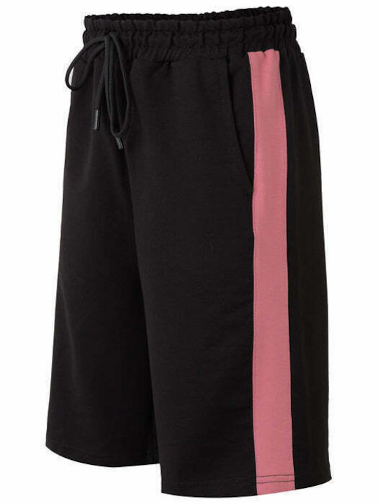 Damen Sportliche Bermuda Schwarz