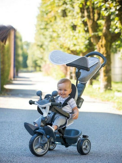 Smoby Baby Driver Plus Μετατρεπόμενο με Χειρολαβή Γονέα για 10 Μηνών Γκρι