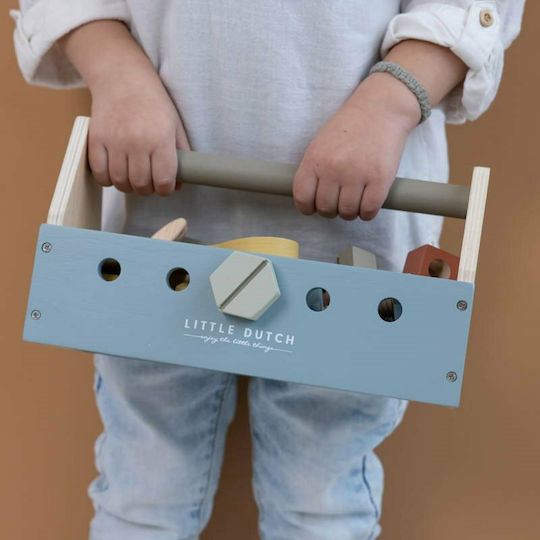 Little Dutch Werkzeugkoffer Mit 20 Hölzernes Kinder-Tools Für 3+ Jahre 13 cm 20 Stück
