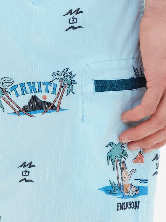 Men's Swimwear Bermuda Turquoise with Patterns