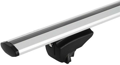 Menabo 120cm. for Cars with Factory Bars (with Roof Rack Legs and Lock) Silver