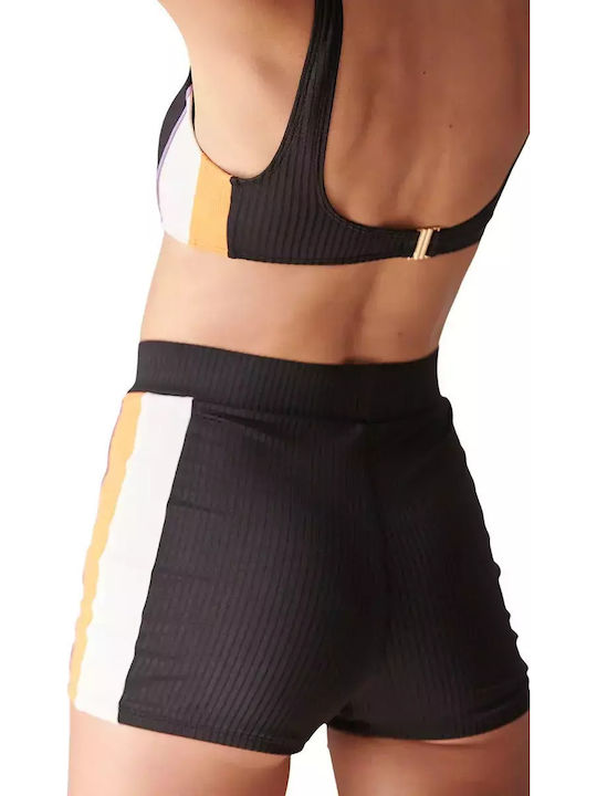 Bikini Shorts High Waist Black