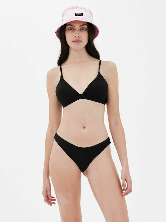 Set Bikini Τριγωνάκι με Αφαιρούμενη Ενίσχυση & Brazil Μαύρο