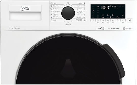 Beko WUE7626XBWS Πλυντήριο Ρούχων 7kg με Τεχνολογία Ατμού 1200 Στροφών 7000 640 062