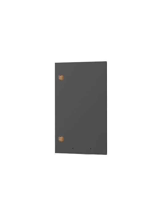 Alphab2b Charlotte Ușă de Dulap Rectangulară din Placă din Lemn Agregat Gri 71.3x41.8x1.6cm SO-CVU60-3