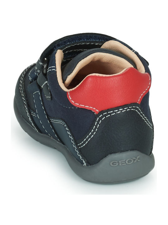 B Elthan Kids Sneakers Anatomic with Hoop & Loop Closure Navy Blue
