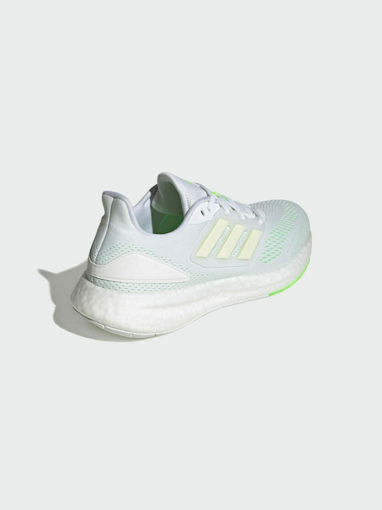 Pureboost 22 Sport Shoes Running Cloud White / Beam Green