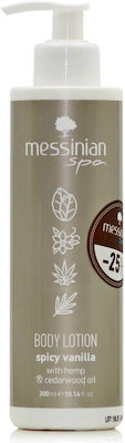 Messinian Spa Body Lotion Spicy Vanilla Feuchtigkeitsspendende Lotion Körper mit Duft Vanille 300ml