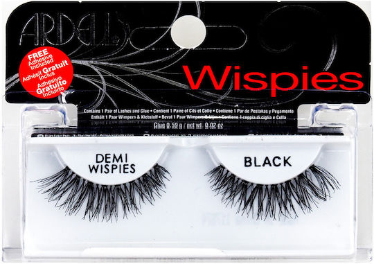 Ardell Wispies False Lashes in Black color Demi Black