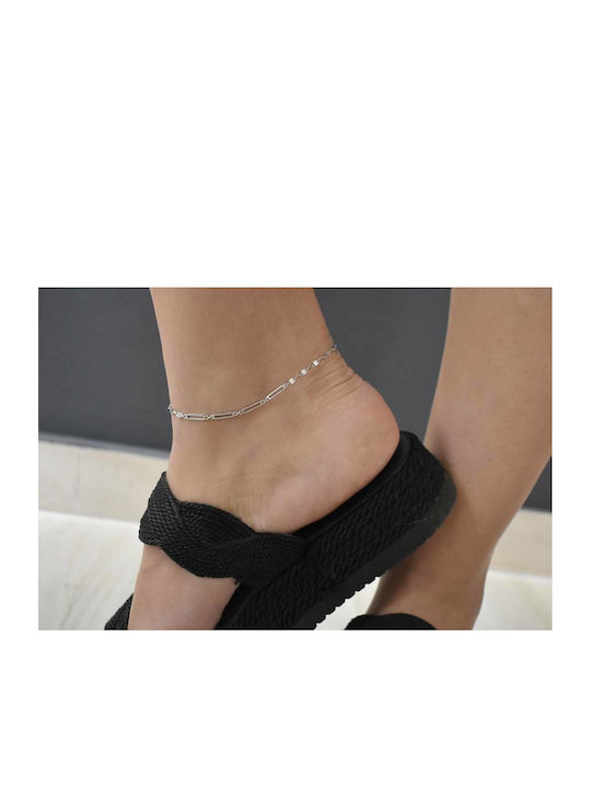 Oxzen Bracelet Anklet Chain made of Silver