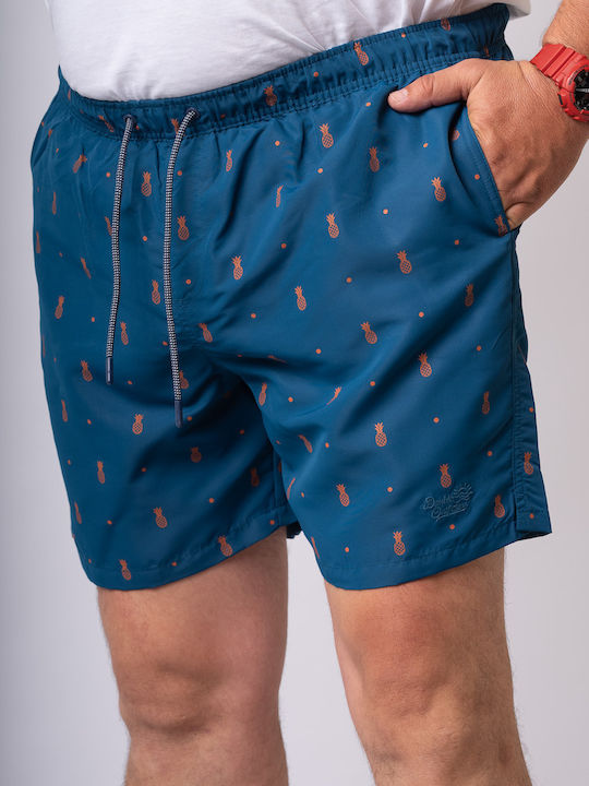 Men's Swimwear Shorts Petrol with Patterns