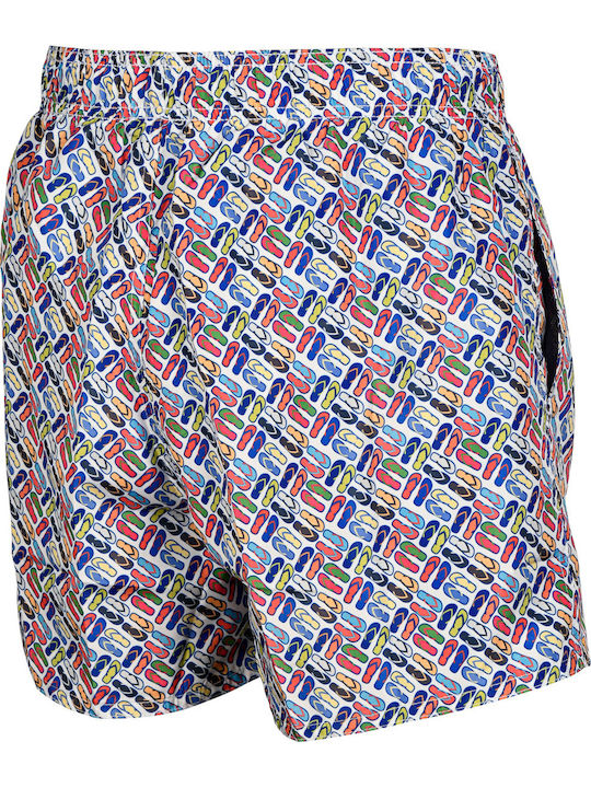 Herren Badebekleidung Shorts Mehrfarbig Blumen