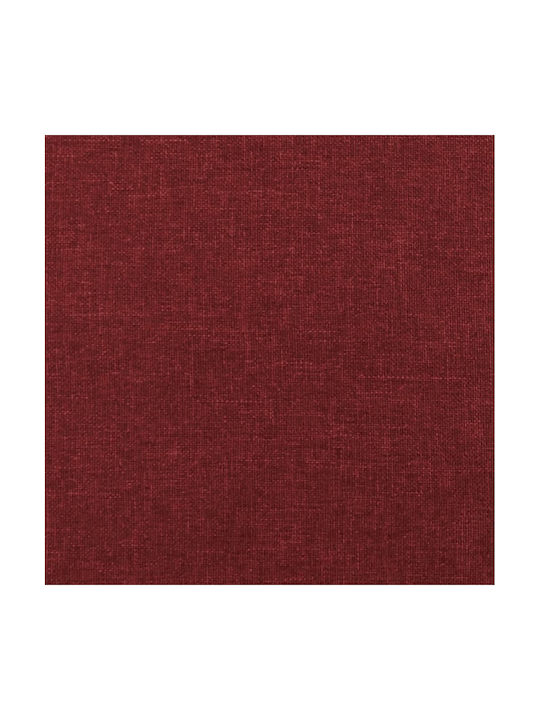 Fabric Burgundy Footstool 55x54.5x42cm