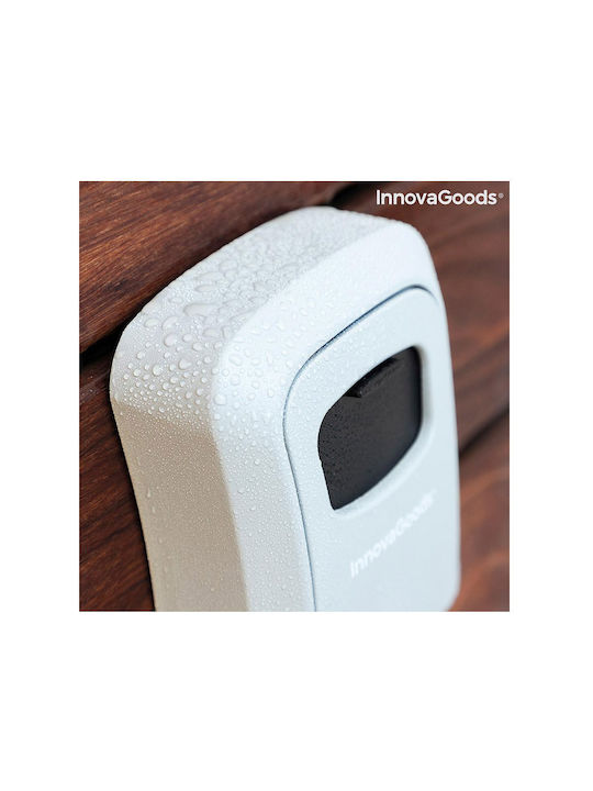 InnovaGoods Lork Wall-mounted Combination Key Holder Metallic with Combination Dial 8.5x4x11.3cm
