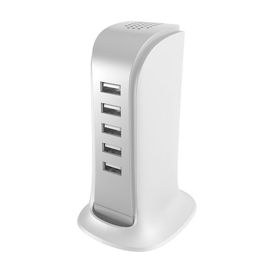 Dudao Charging Stand with 5 USB-A Ports in White color (A5EU)