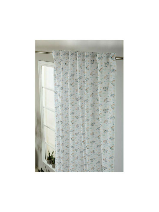 Teoran Kids Rod Pocket Curtain Oliver Multicolour 52012076 140x260cm
